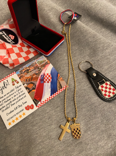 Croatian Grb and Checkered Cross Necklace photo review