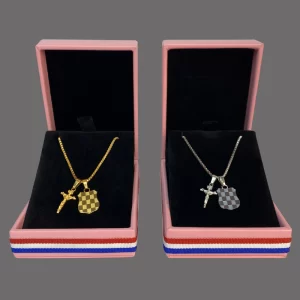 Lančić s grbom Herceg Bosne u zlatnoj ili srebrenoj boji – Croatian herceg bosna pendant necklace for women