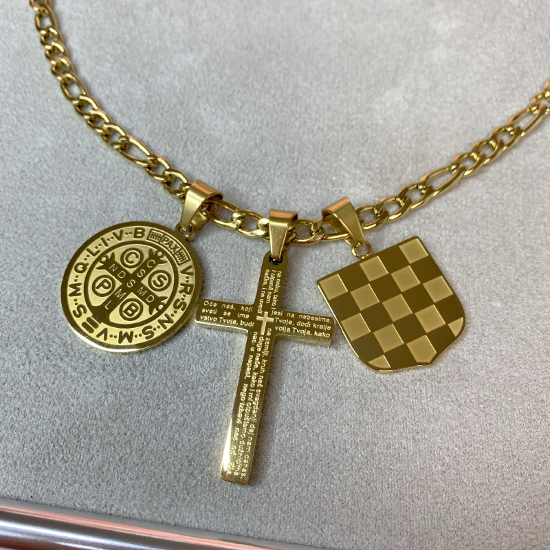 Povijesni Grb s Križem Oče Naš i Medaljom sv. Benedikta Lančić – Figaro Vez - Image 6